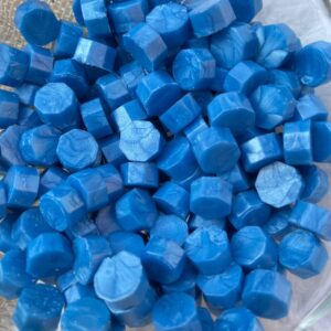 Wax Seal Beads (Metallic Blue) [50 BEADS]