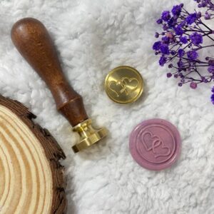 Wax Seal Stamp – Two Hearts