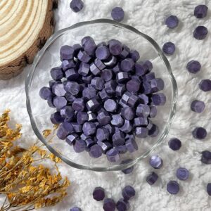 Wax Seal Beads (Metallic Purple) [50 BEADS]