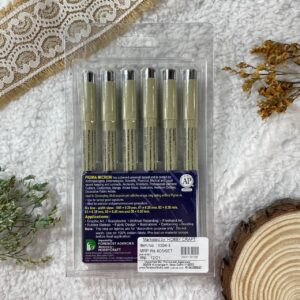 Sakura Pigma Micron Pens (6 Assorted Nib Sizes)