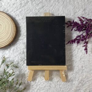 Black Canvas With Easel (10x8 cm)