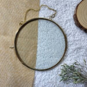 Vintage Glass Frame – Circle 6″